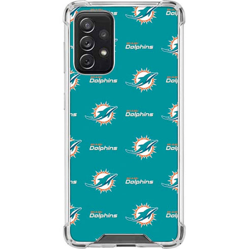 NFL Miami Dolphins Blitz Series Galaxy A72 5G Clear Case